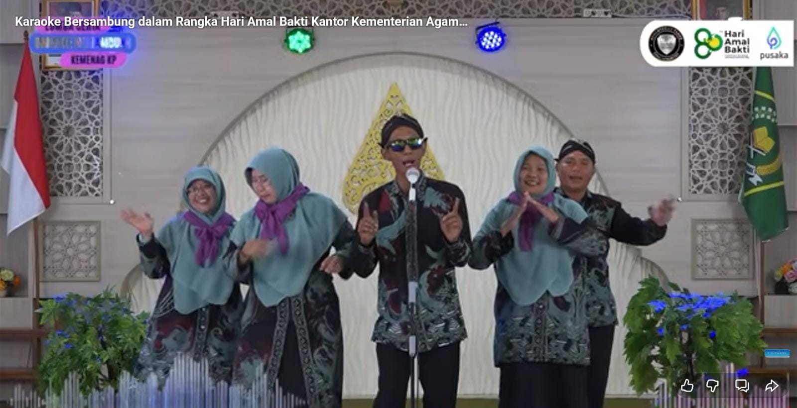MTsN 6 Kulon Progo Unjuk Kekompakan dalam Lomba Karaoke Bersambung HAB Kemenag ke-80
